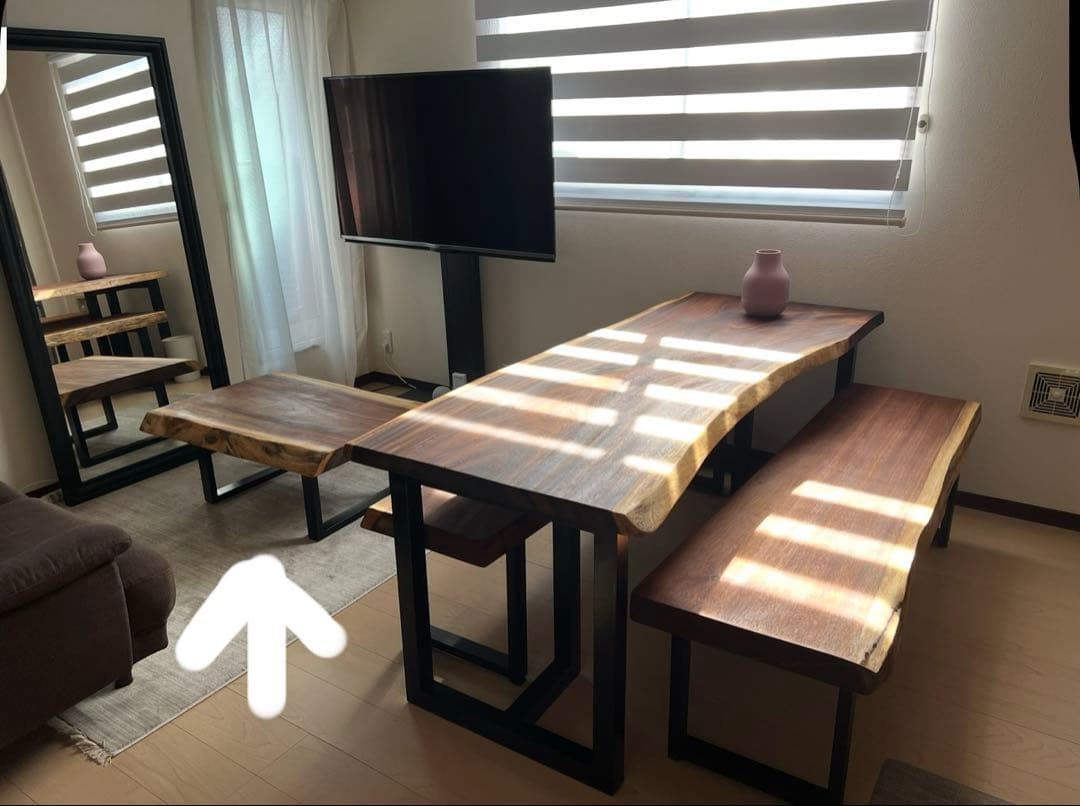 モンキーポッドローテーブル　※購入前にコメント下さい