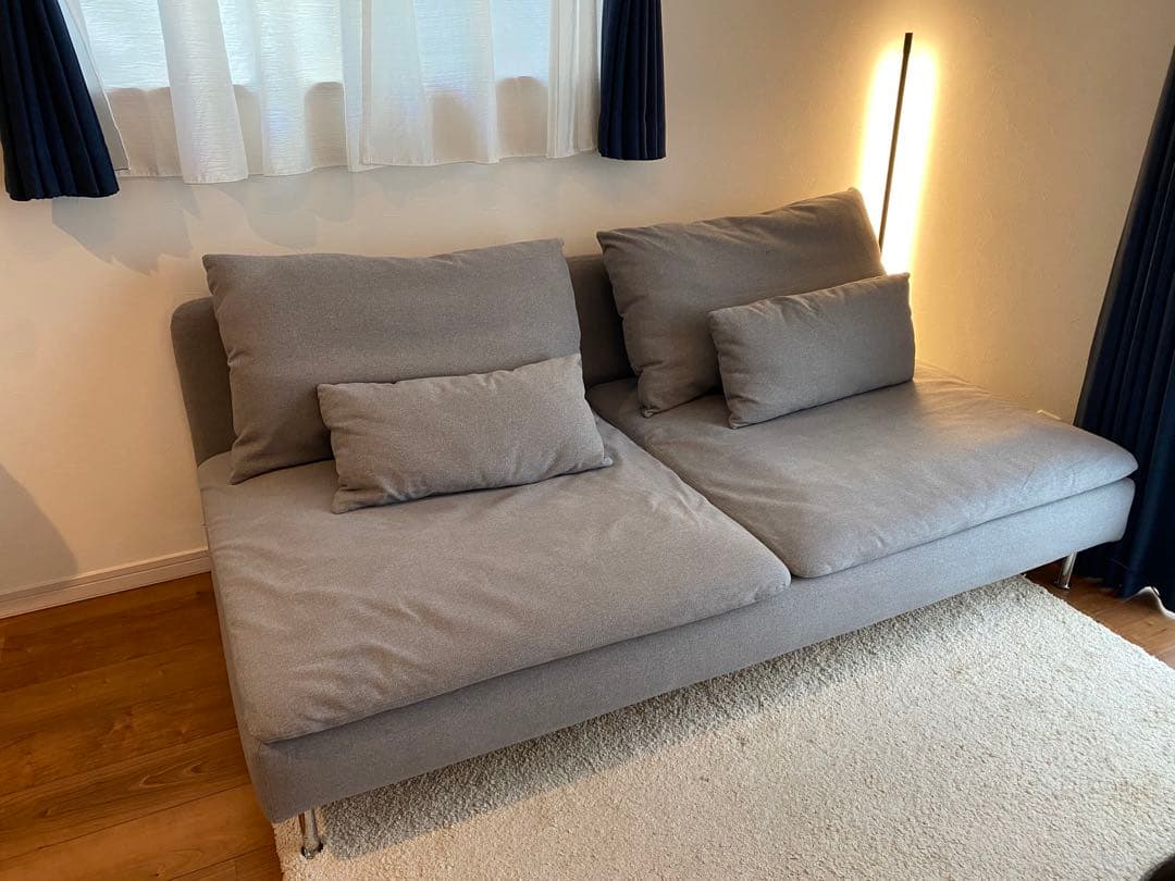 【お値引きしました】IKEA ソーデルハムン　3人掛け　ソファセクション