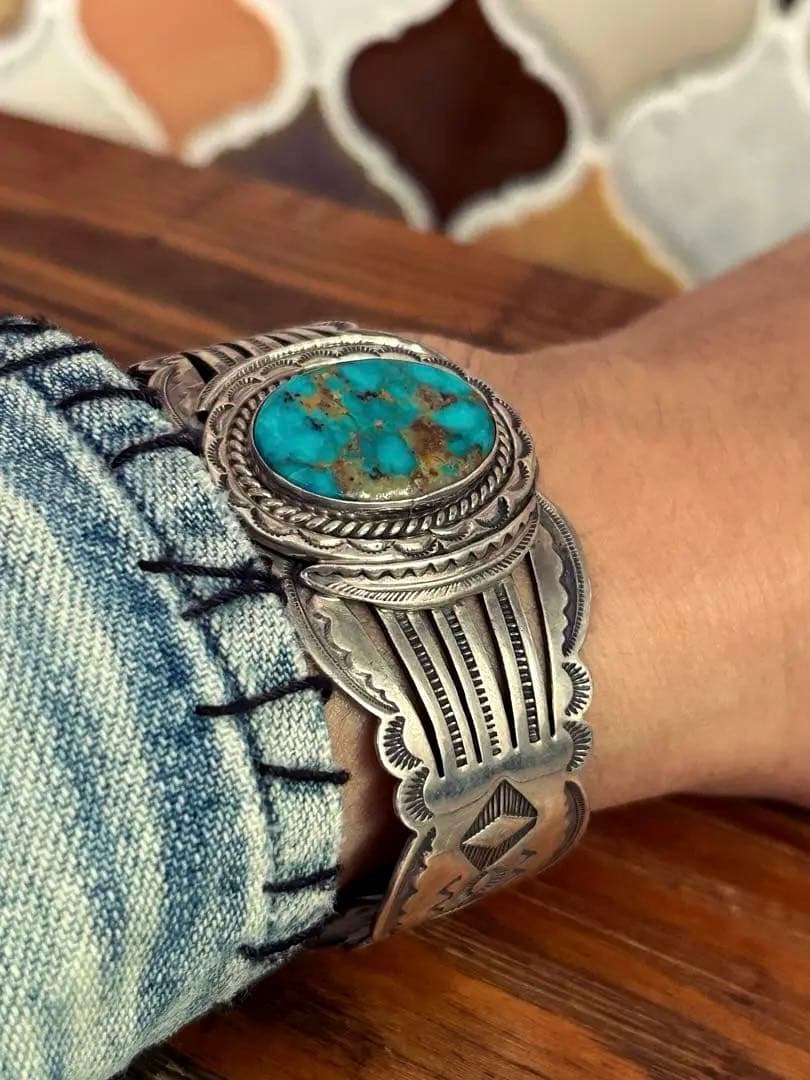 x*x様 ヴィンテージ　激レア　ナバホ　NAVAJO ターコイズ　バングル