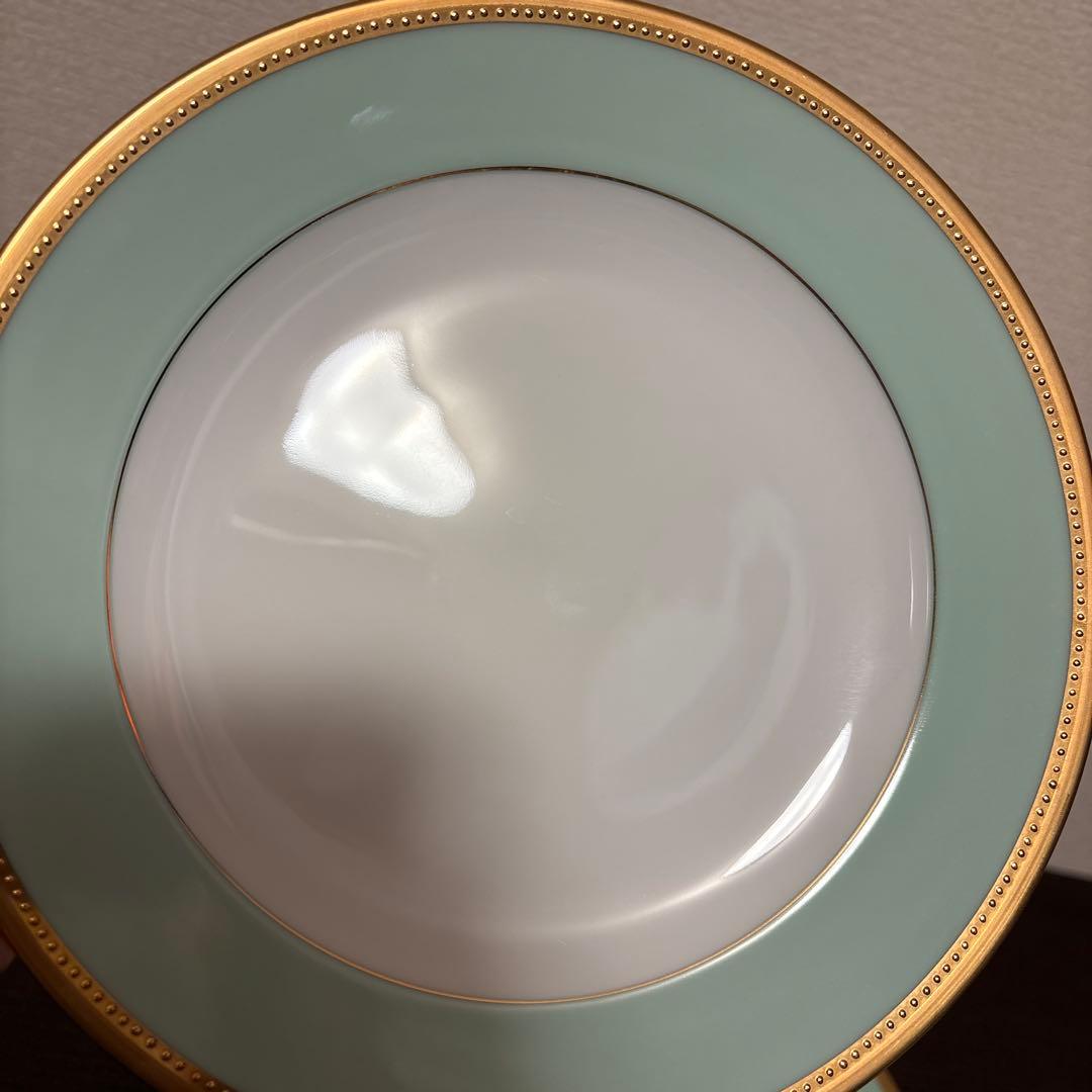 大倉陶園　メイグリーン　デザートプレート　20cm 金彩金蝕