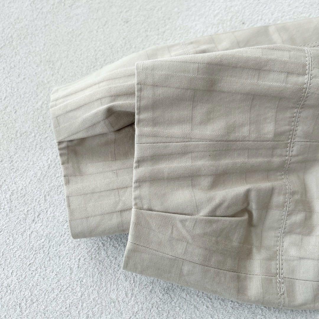 バーバリーブルーレーベル　トレンチコート　シャドーチェック　ベージュ　ベルト　S