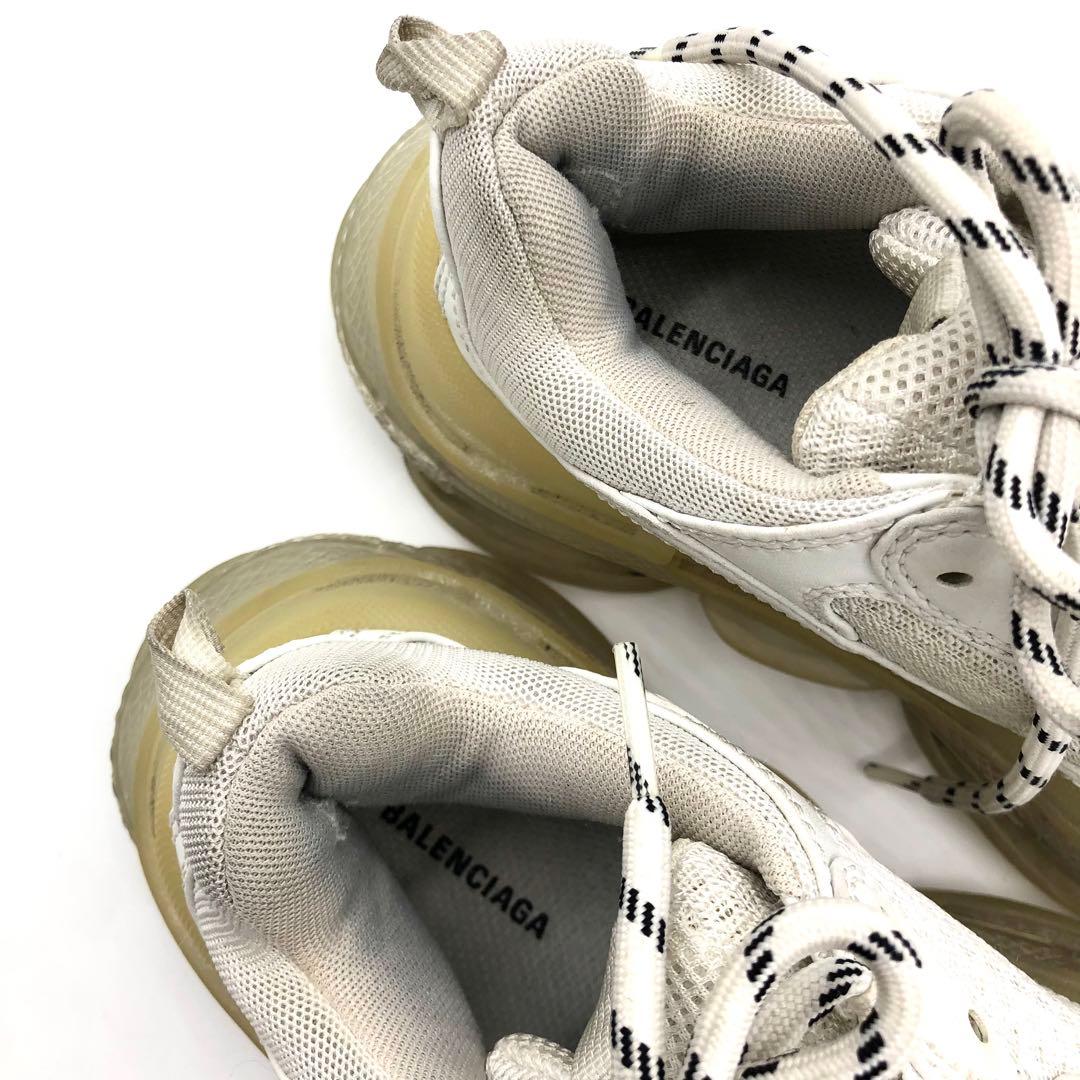 【極美品✨】BALENCIAGA TRIPLE S クリアソール スニーカー 白