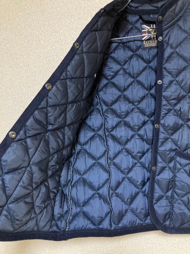 新品未使用　ラベンハム　キルティングベスト　36 ネイビー