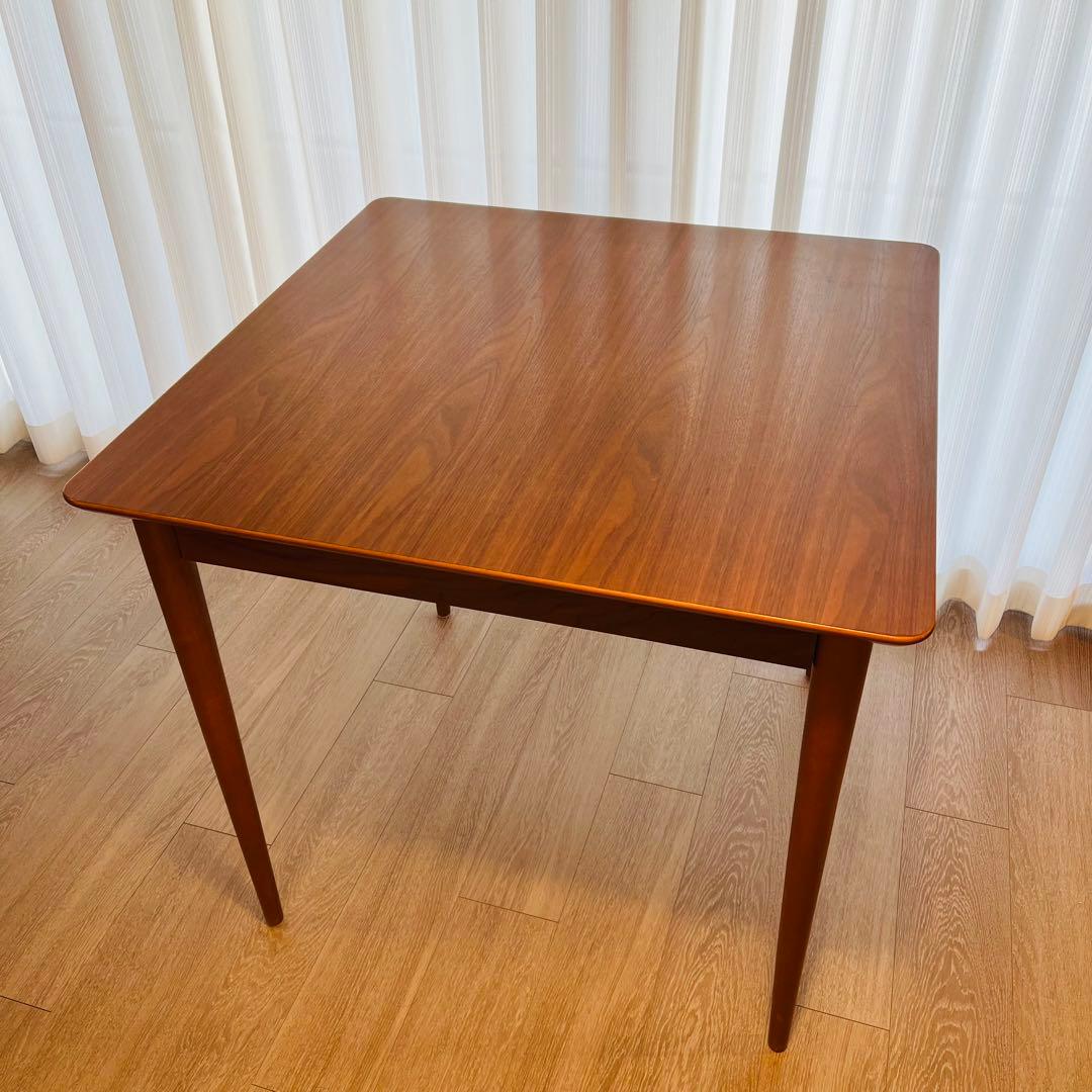 NOCE ブラウン 木製 正方形 ダイニングテーブル