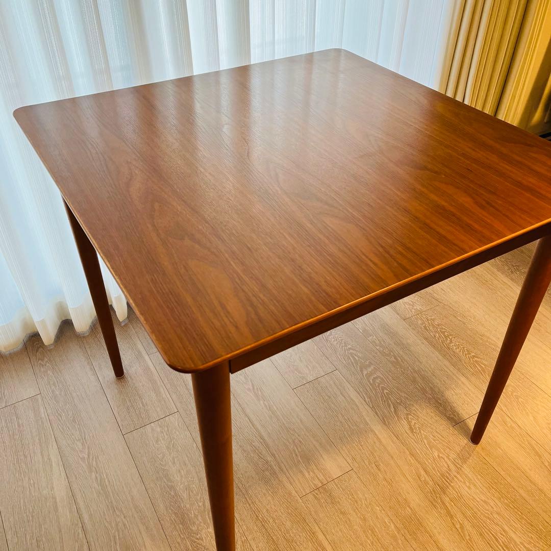 NOCE ブラウン 木製 正方形 ダイニングテーブル