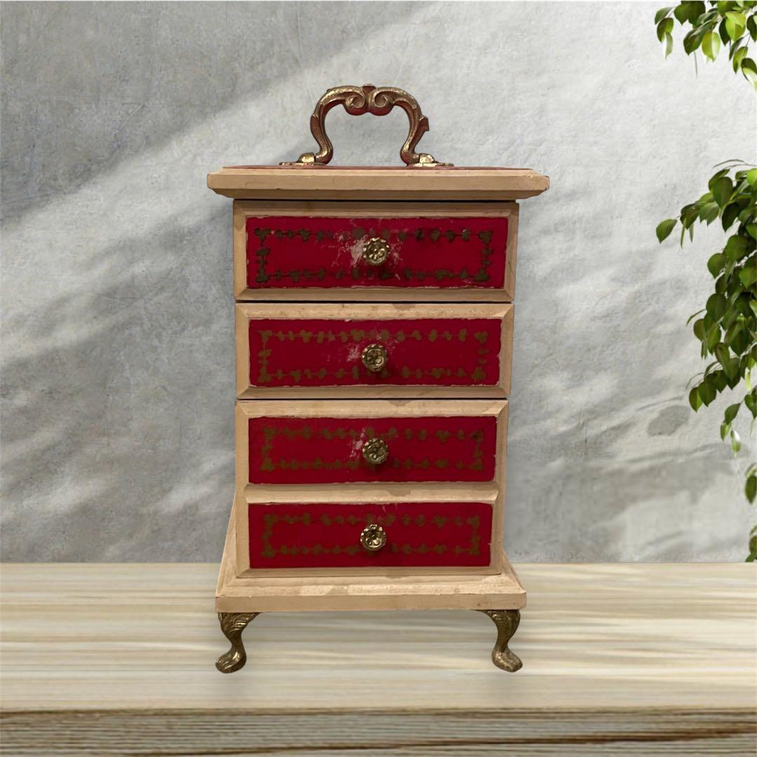 早い者勝ち価格♪　アンティーク　ミニチェスト　ジュエリーボックス　オルゴール