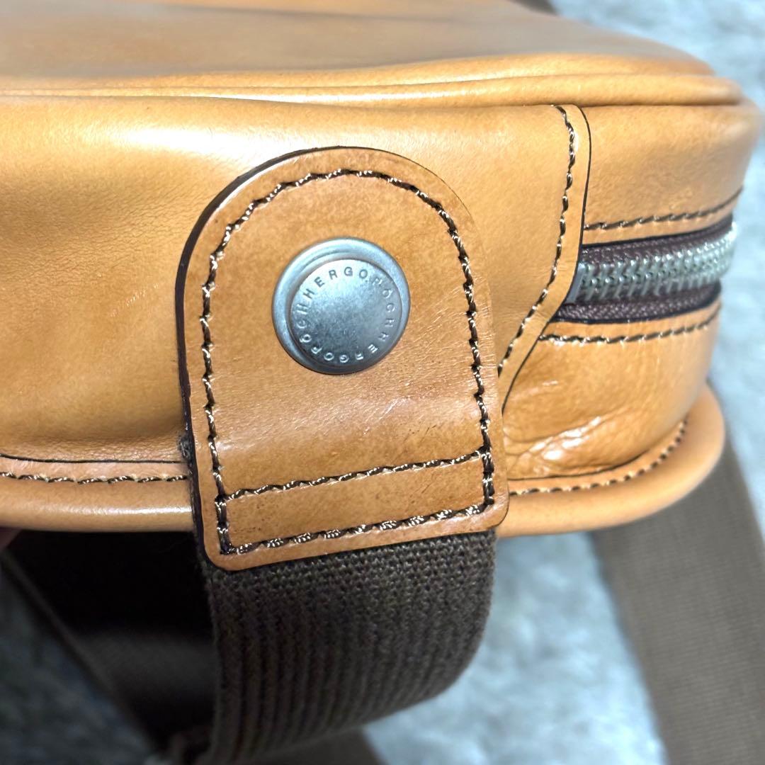 HERGO POCH エルゴポック　ボディバッグ　キャメル 保存袋あり
