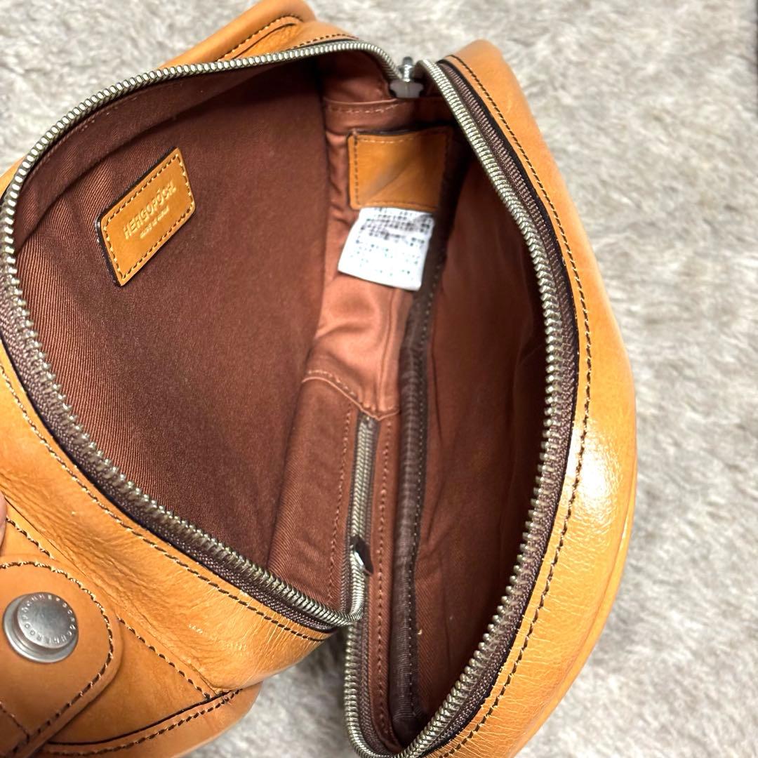 HERGO POCH エルゴポック　ボディバッグ　キャメル 保存袋あり