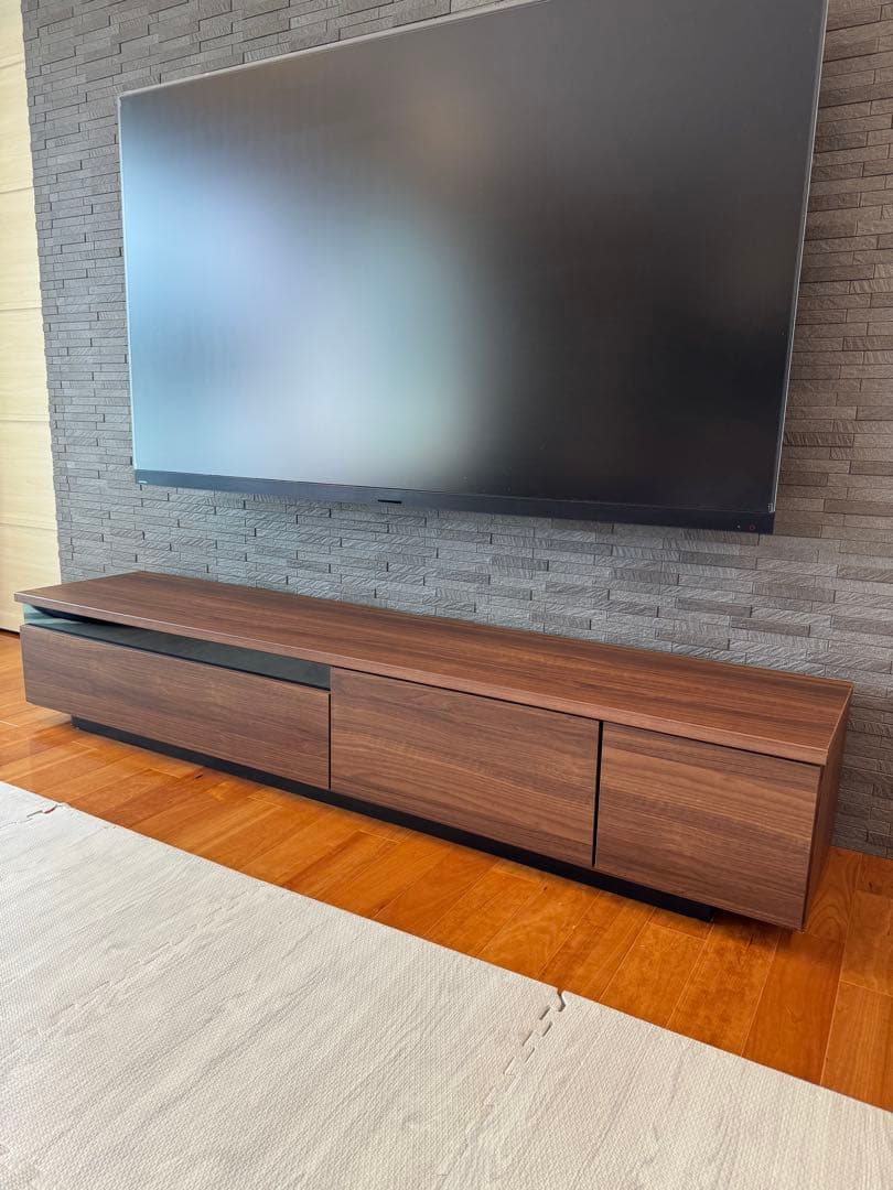 【中古・美品】ローテレビ台 ローボード 幅200 国産 日本製 完成品