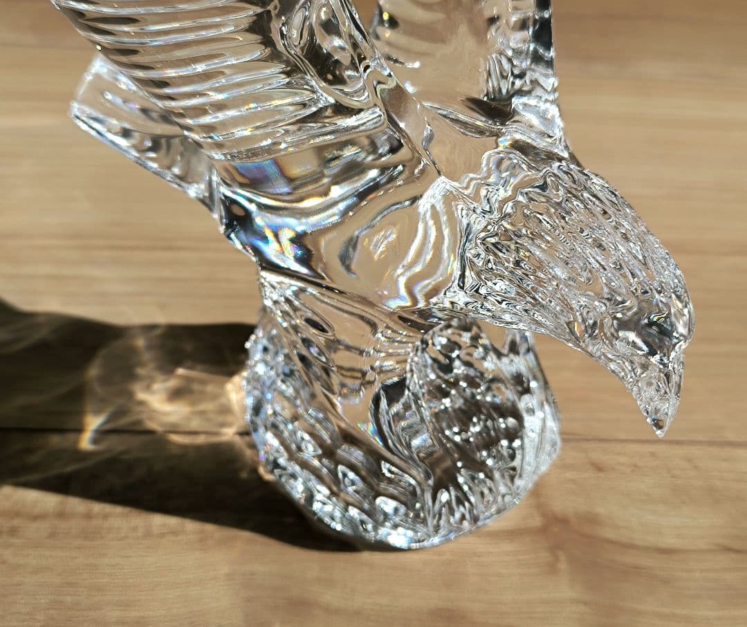 ウォーターフォード クリスタルガラス 鷲 鷹イーグル 置物