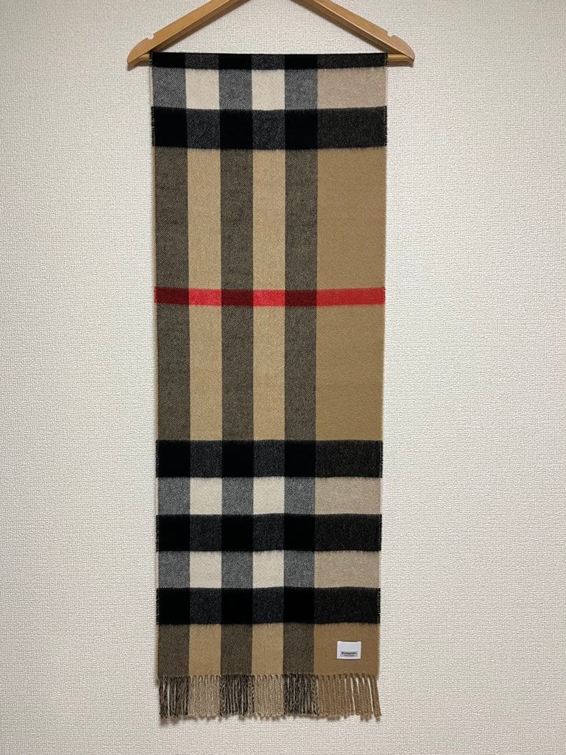 BURBERRY　バーバリー　マフラー　カシミア100％　大判マフラー