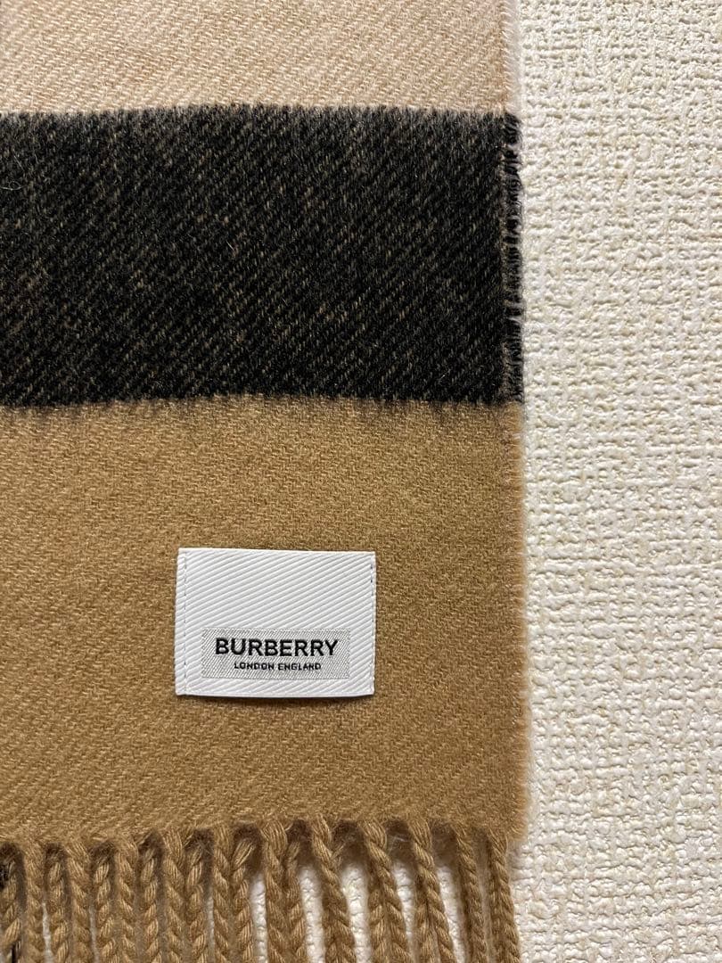 BURBERRY　バーバリー　マフラー　カシミア100％　大判マフラー