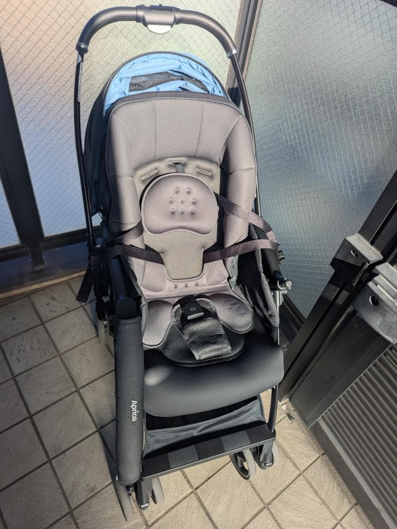 【ベビーカー】Aprica ラクーナ クッション AG グレー