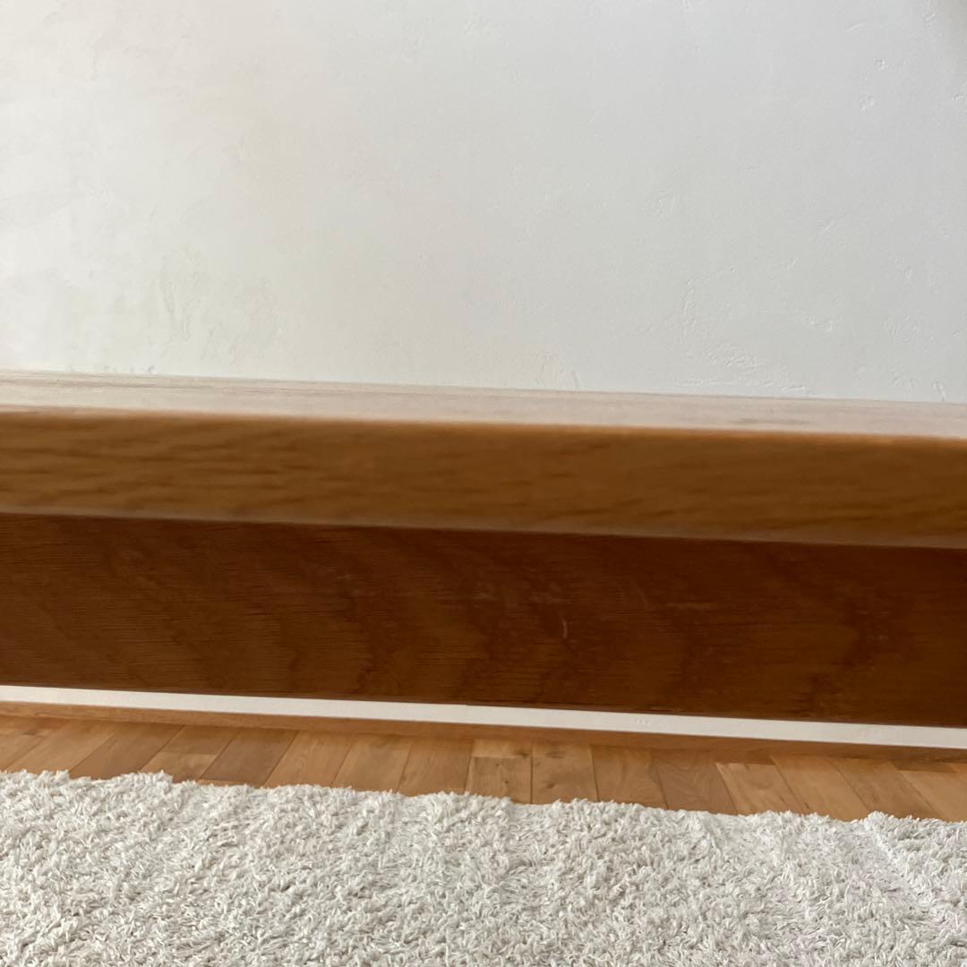 ラスカル様　無印良品　オーク材テーブル・丸脚・幅１５０ｃｍ幅　廃盤