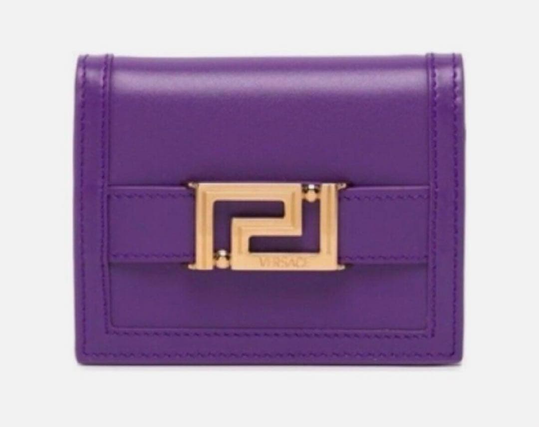 VERSACE パープル 二つ折り財布