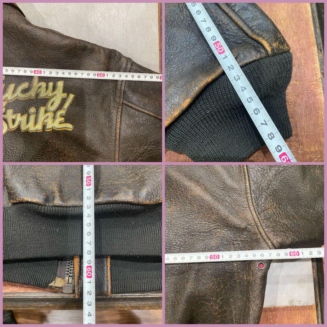 d*3様 希少 アヴィレックス レザージャケット　ピンナップガール 90s ビン