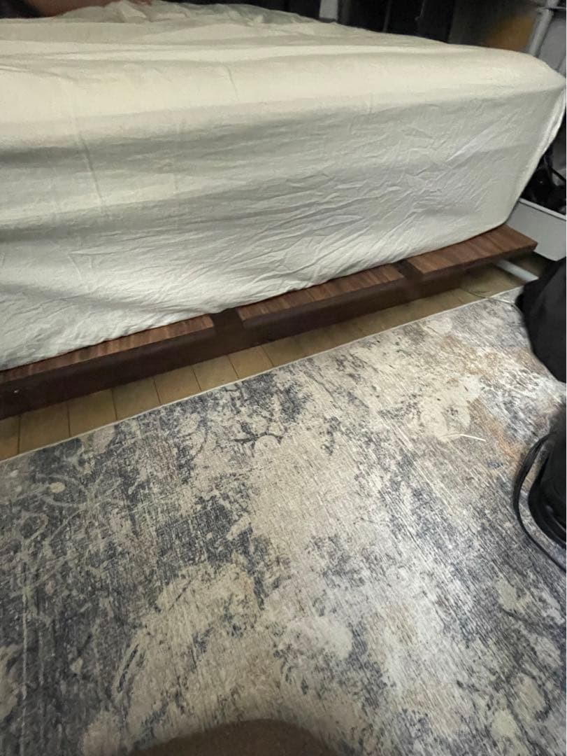 lowya ベッドフレーム　セミダブル　ウォルナット