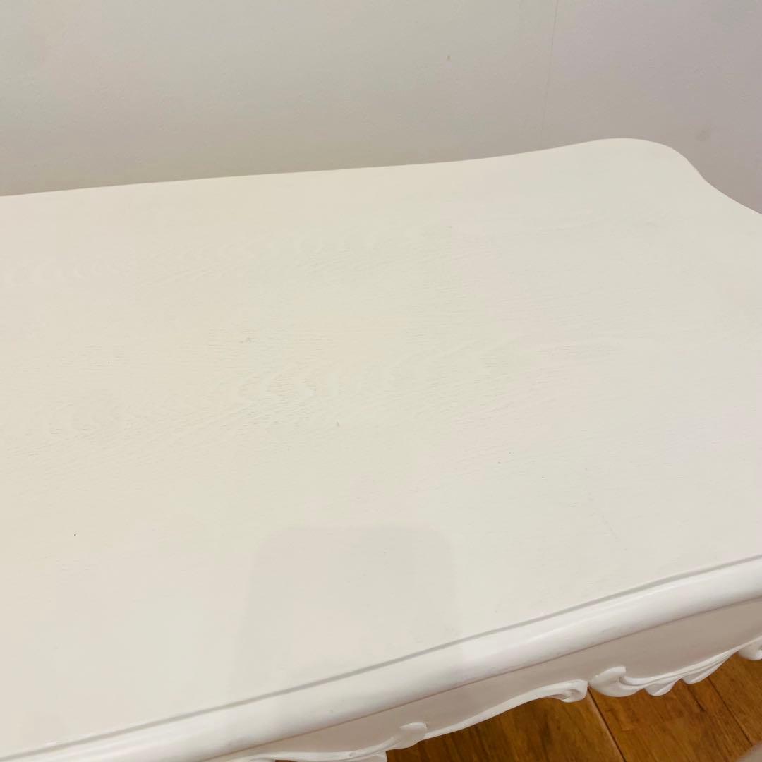 ロココ調 ローテーブル アンティーク ホワイトシンフォニー 猫脚