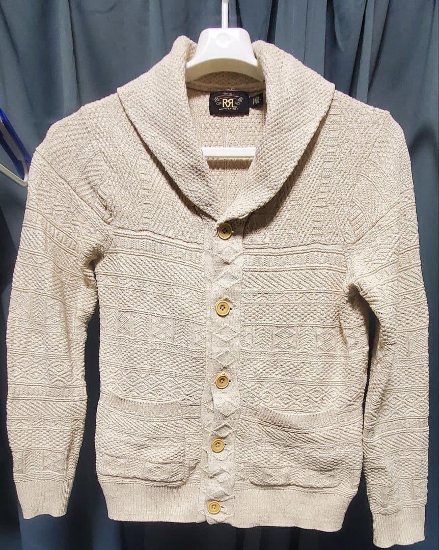 RRL ショールカラー ケーブル カーディガン