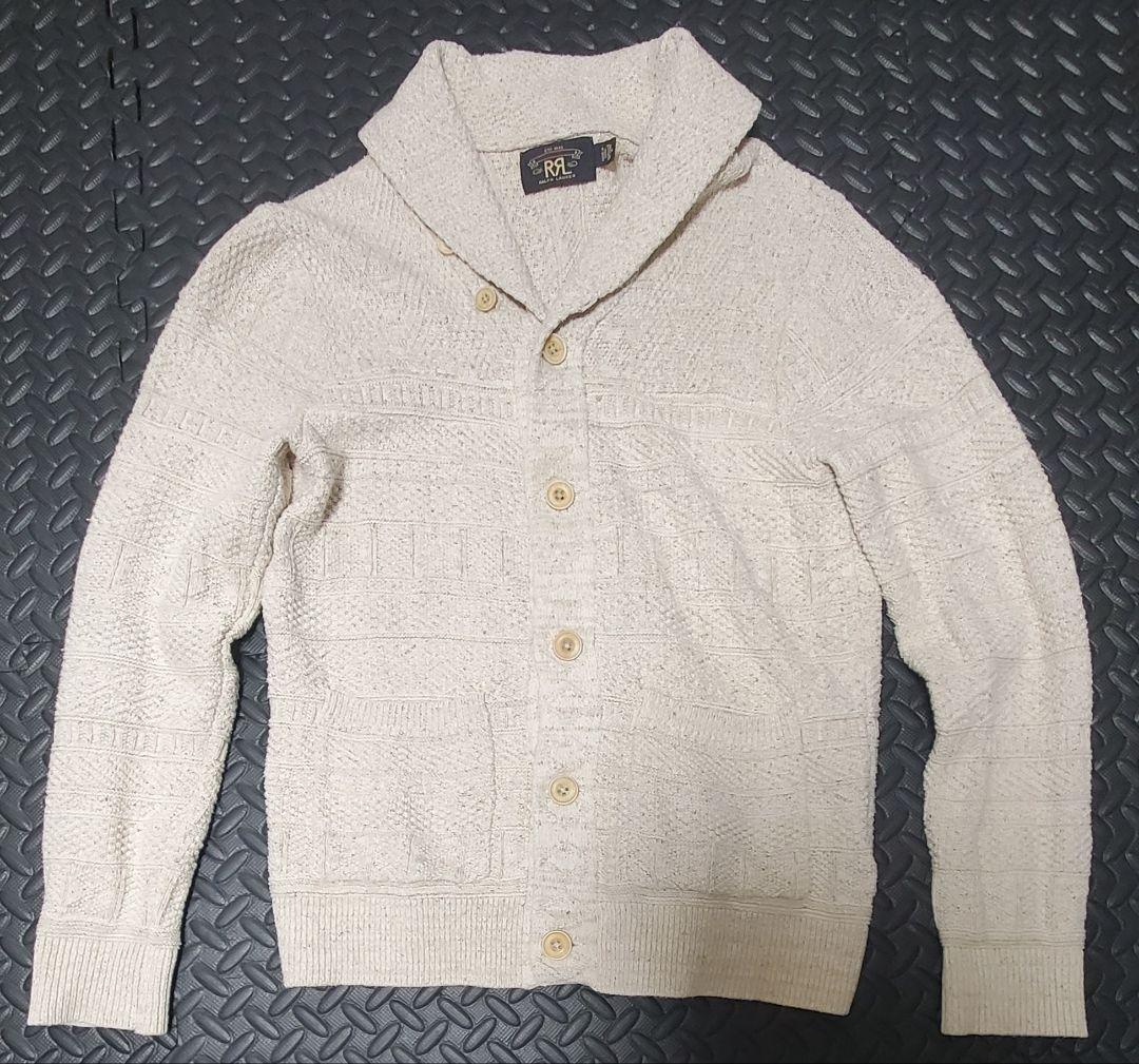 RRL ショールカラー ケーブル カーディガン