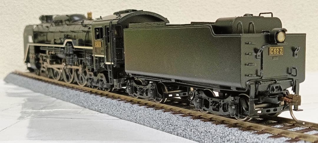 HOゲージ 天賞堂 Ｃ622号機蒸気機関車、No;491、メンテナンス済