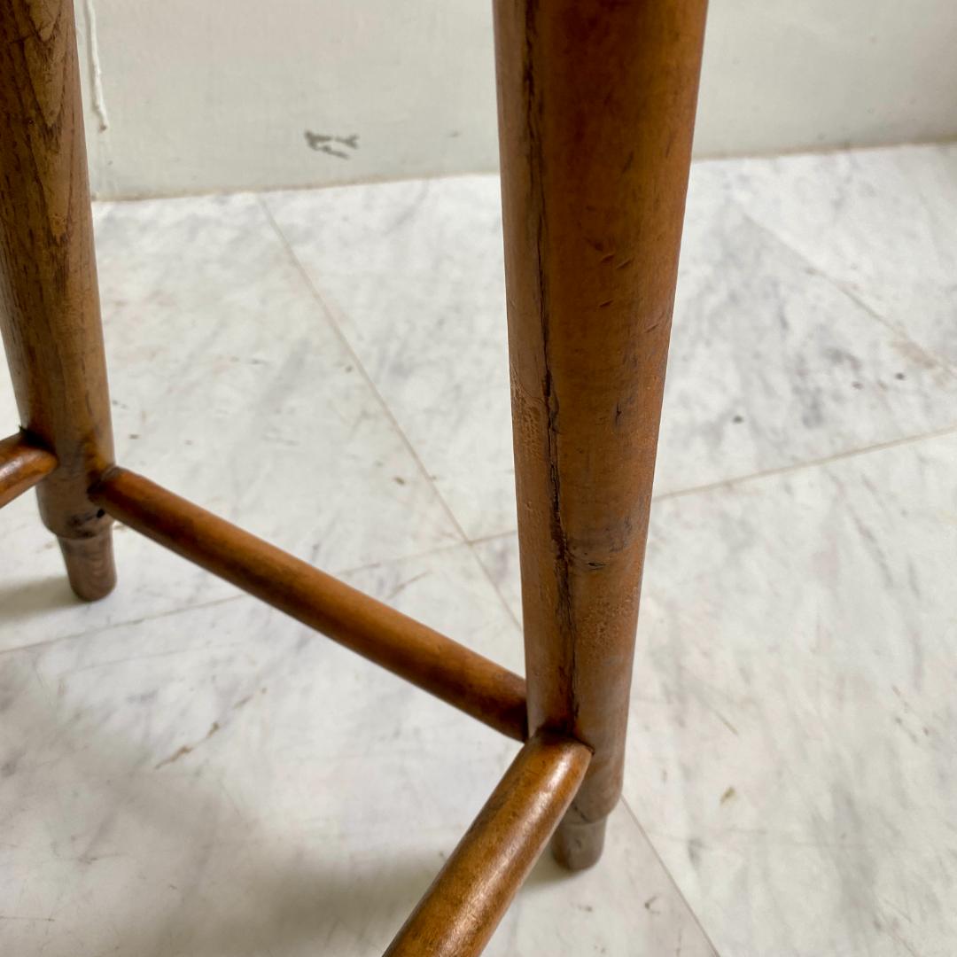 レトロなスツール 丸椅子 丸スツール 木製