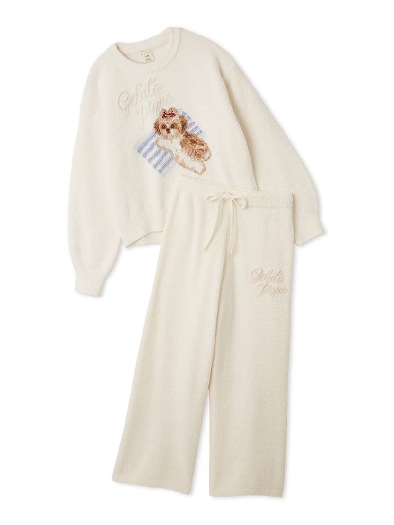 シーズージャガードプルオーバー ベビモコロングパンツセット