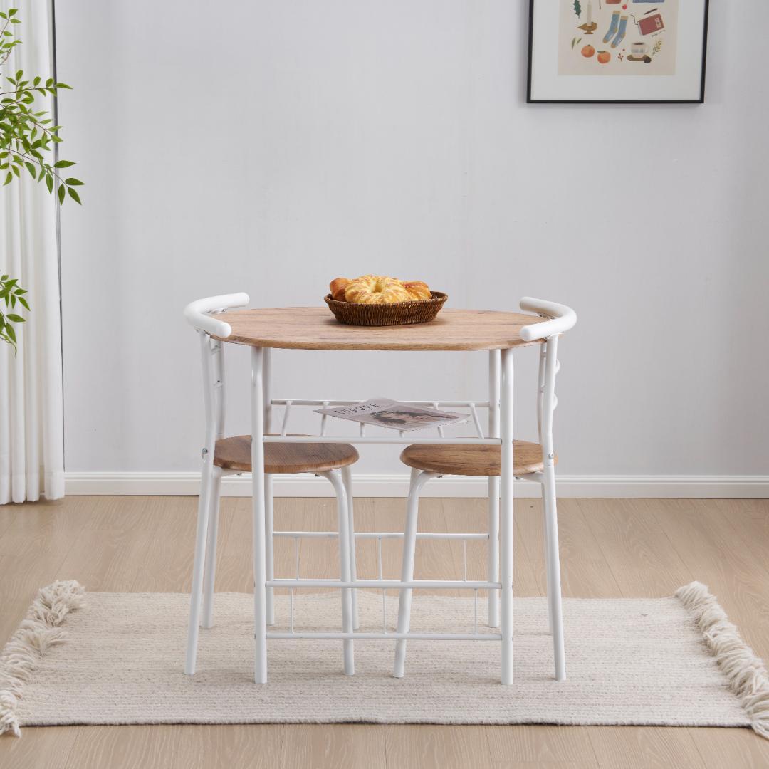 楕円形 ダイニング 3点セット ダイニングテーブル Light Brown