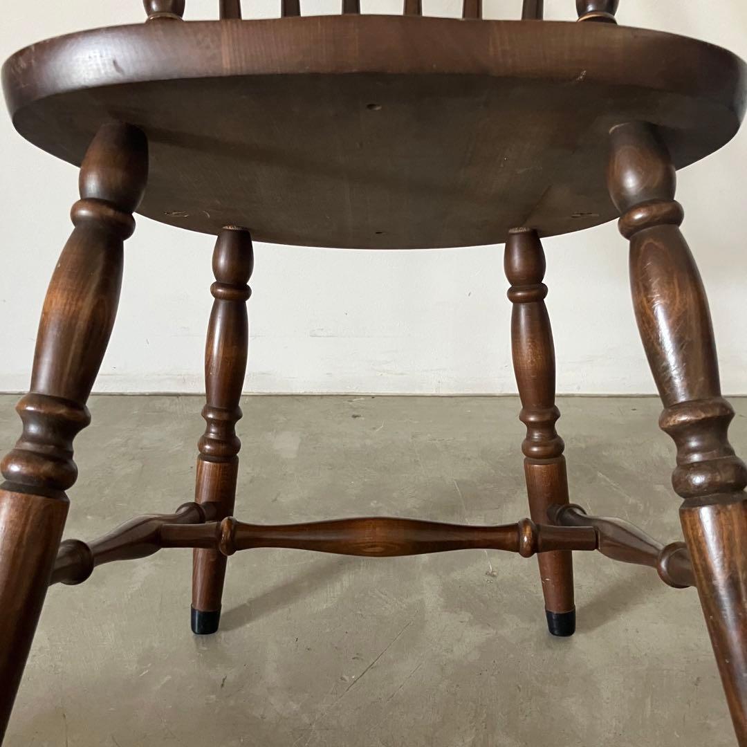 レトロ　アンティーク　古家具　キツツキ　柏木工　飛騨産業　ウィンザーチェア　椅子