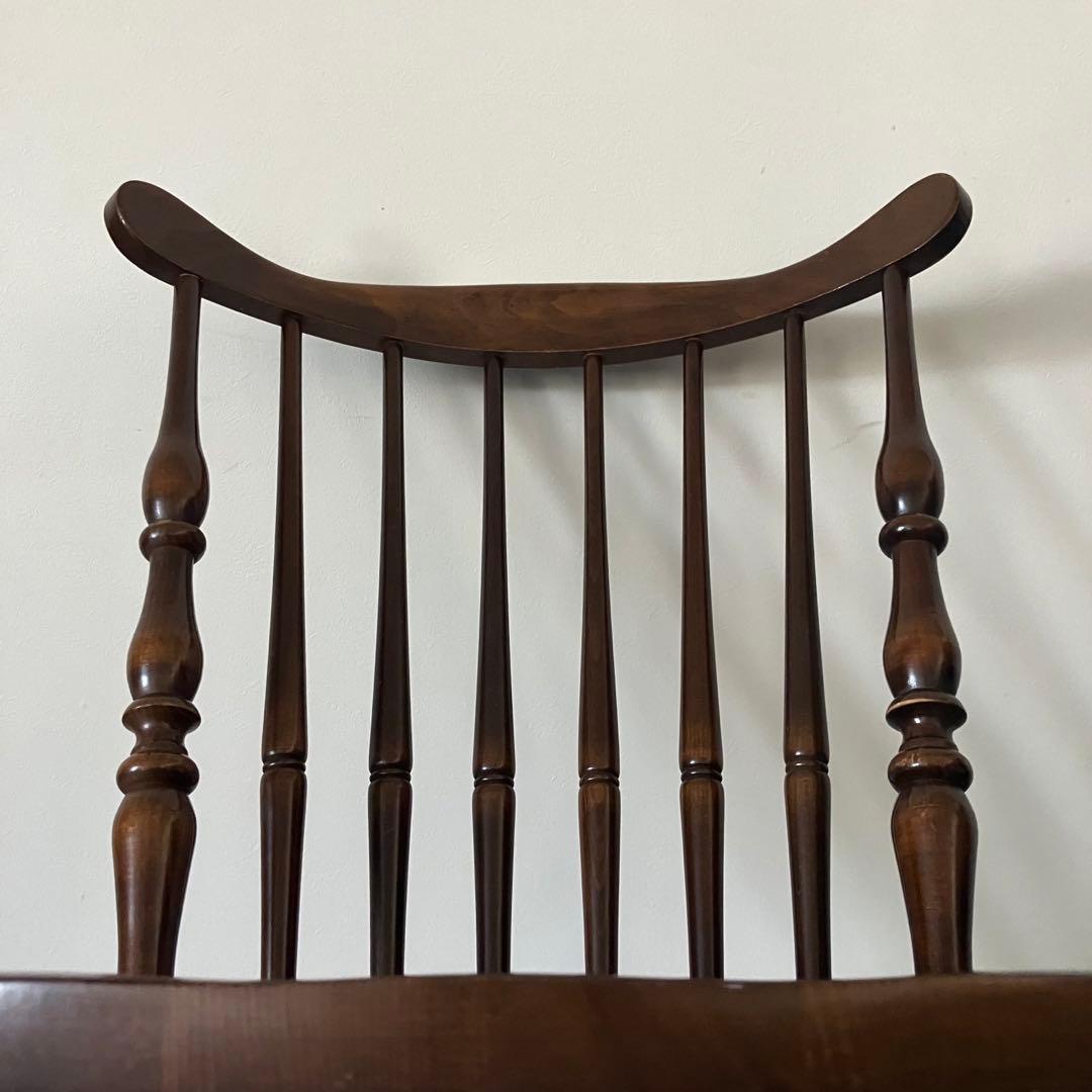 レトロ　アンティーク　古家具　キツツキ　柏木工　飛騨産業　ウィンザーチェア　椅子