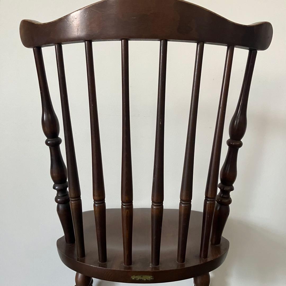 レトロ　アンティーク　古家具　キツツキ　柏木工　飛騨産業　ウィンザーチェア　椅子