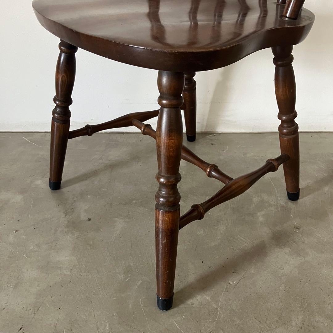 レトロ　アンティーク　古家具　キツツキ　柏木工　飛騨産業　ウィンザーチェア　椅子