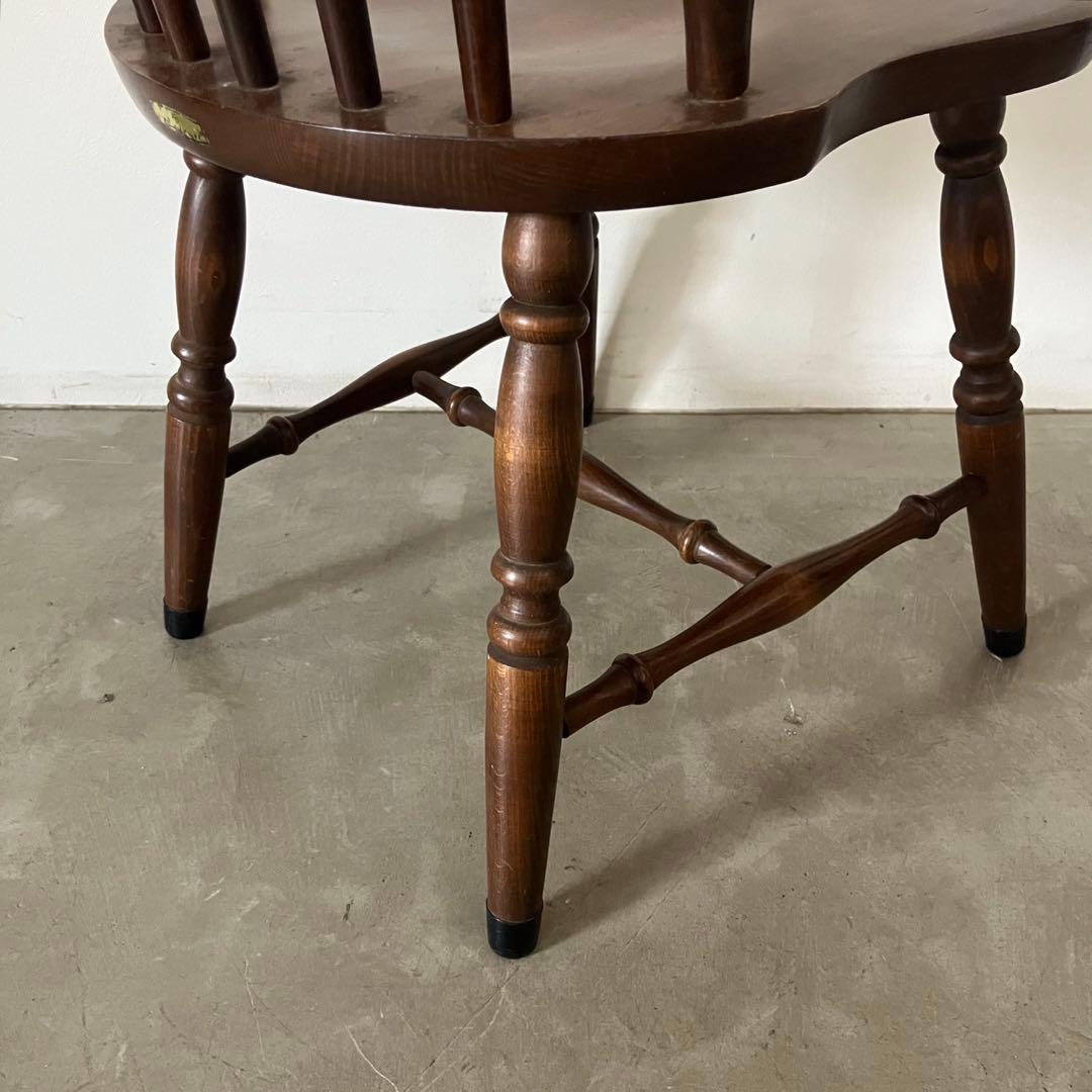 レトロ　アンティーク　古家具　キツツキ　柏木工　飛騨産業　ウィンザーチェア　椅子