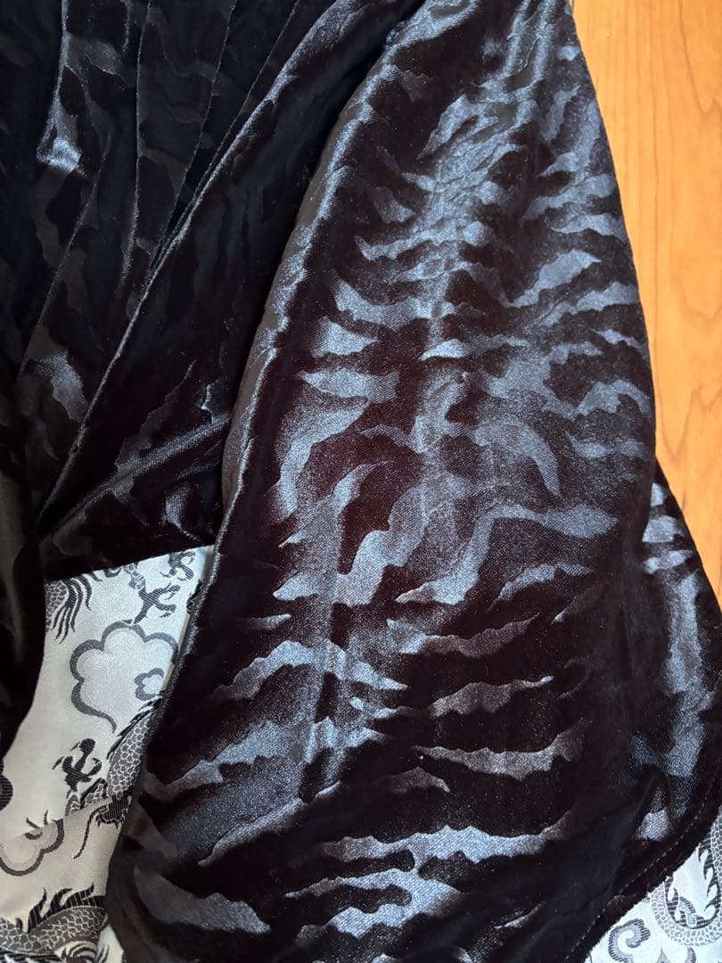 N*7様 アシメラップスカート　黒シルバー