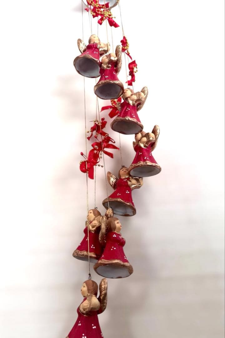 陶器製　天使たちのモビール　 吊り下げ　インテリア　欧州購入品
