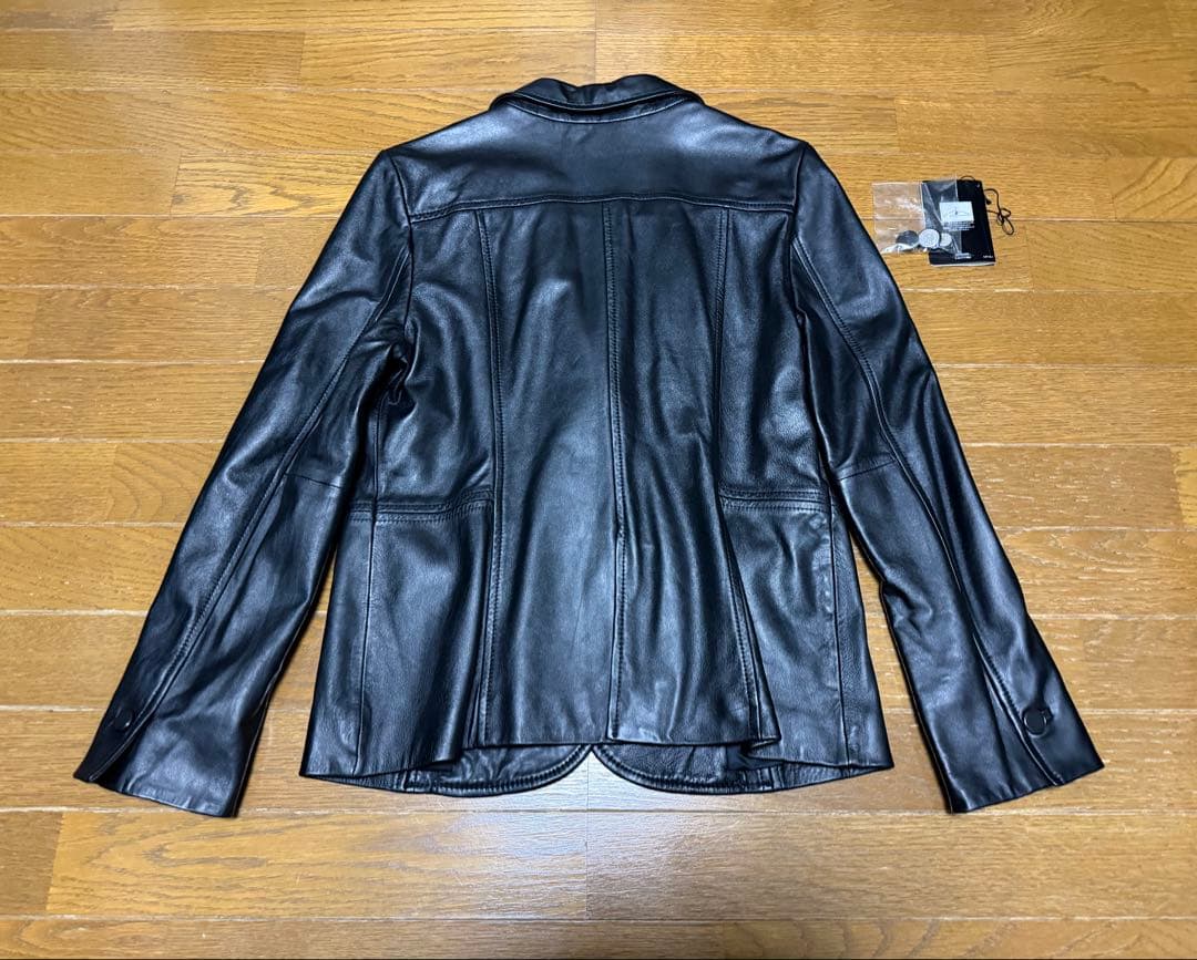 【試着のみ】 23区 ラムレザージャケット テーラードジャケット 44