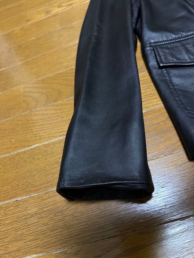 【試着のみ】 23区 ラムレザージャケット テーラードジャケット 44