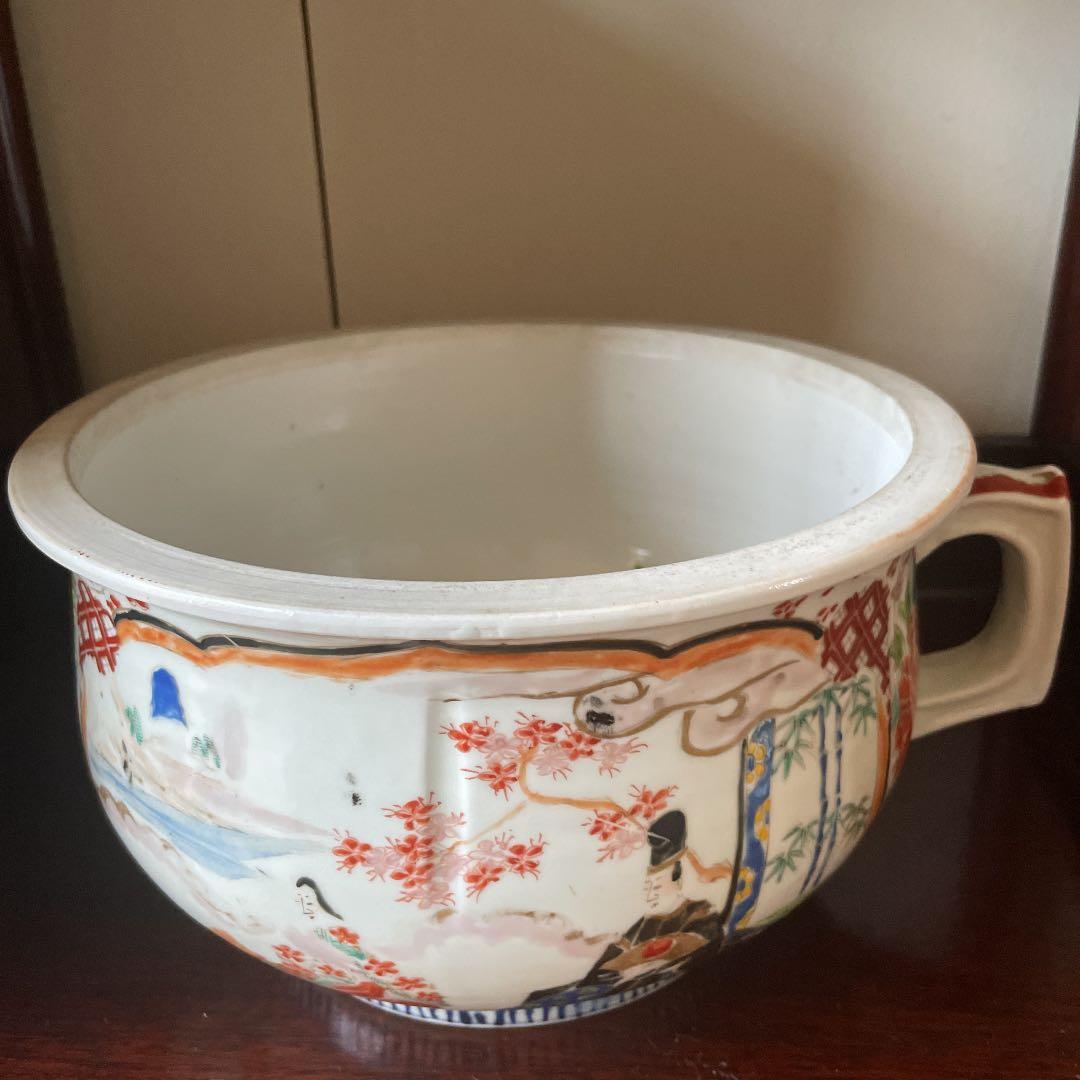 古伊万里 明治時代 肥碟山信甫造 希少日本骨董