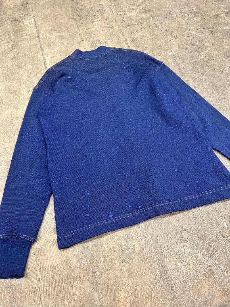 40s ビンテージ ウール レタードカーディガン