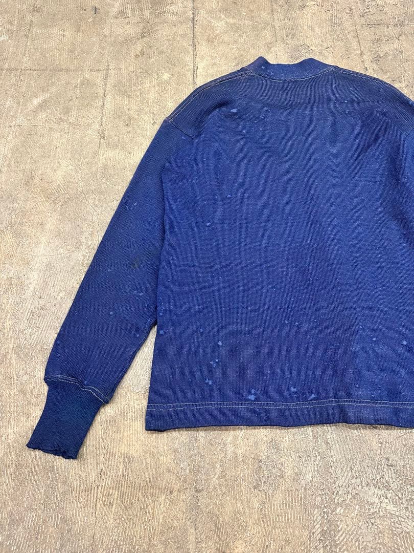 40s ビンテージ ウール レタードカーディガン