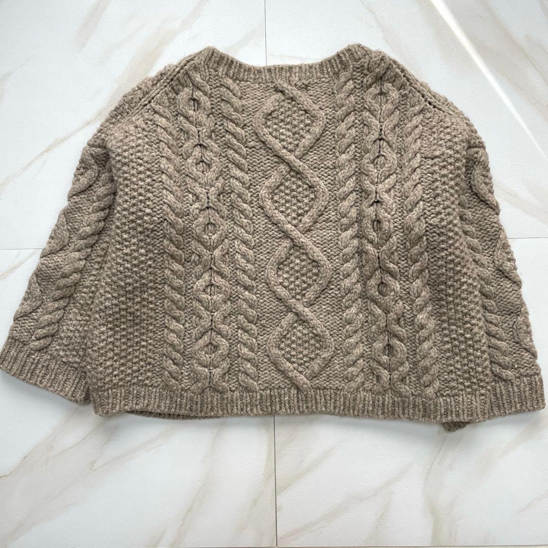 かぐれ　kagure ペルーアランクルーネックニット　ドアーズ　グレー　F