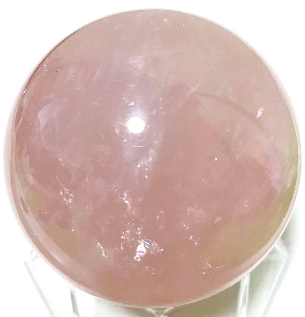 天然石　スター　ローズクォーツ　スフィア