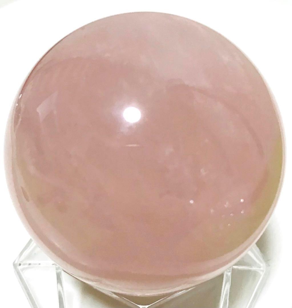天然石　スター　ローズクォーツ　スフィア