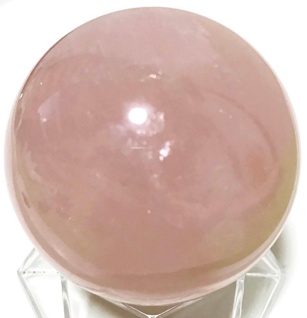 天然石　スター　ローズクォーツ　スフィア