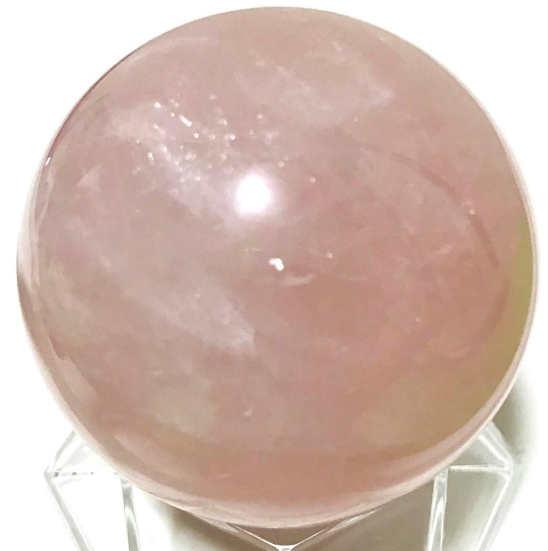 天然石　スター　ローズクォーツ　スフィア