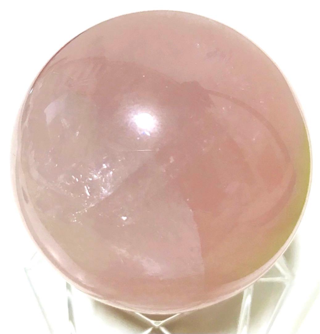 天然石　スター　ローズクォーツ　スフィア