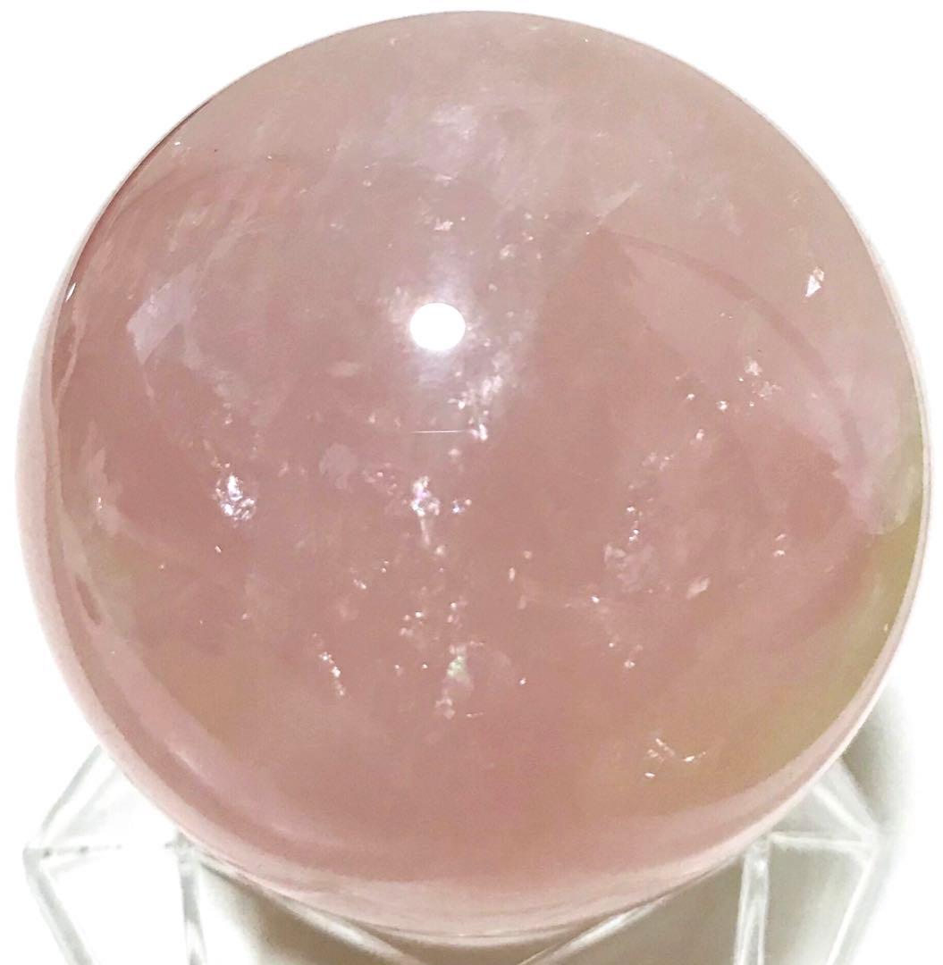 天然石　スター　ローズクォーツ　スフィア
