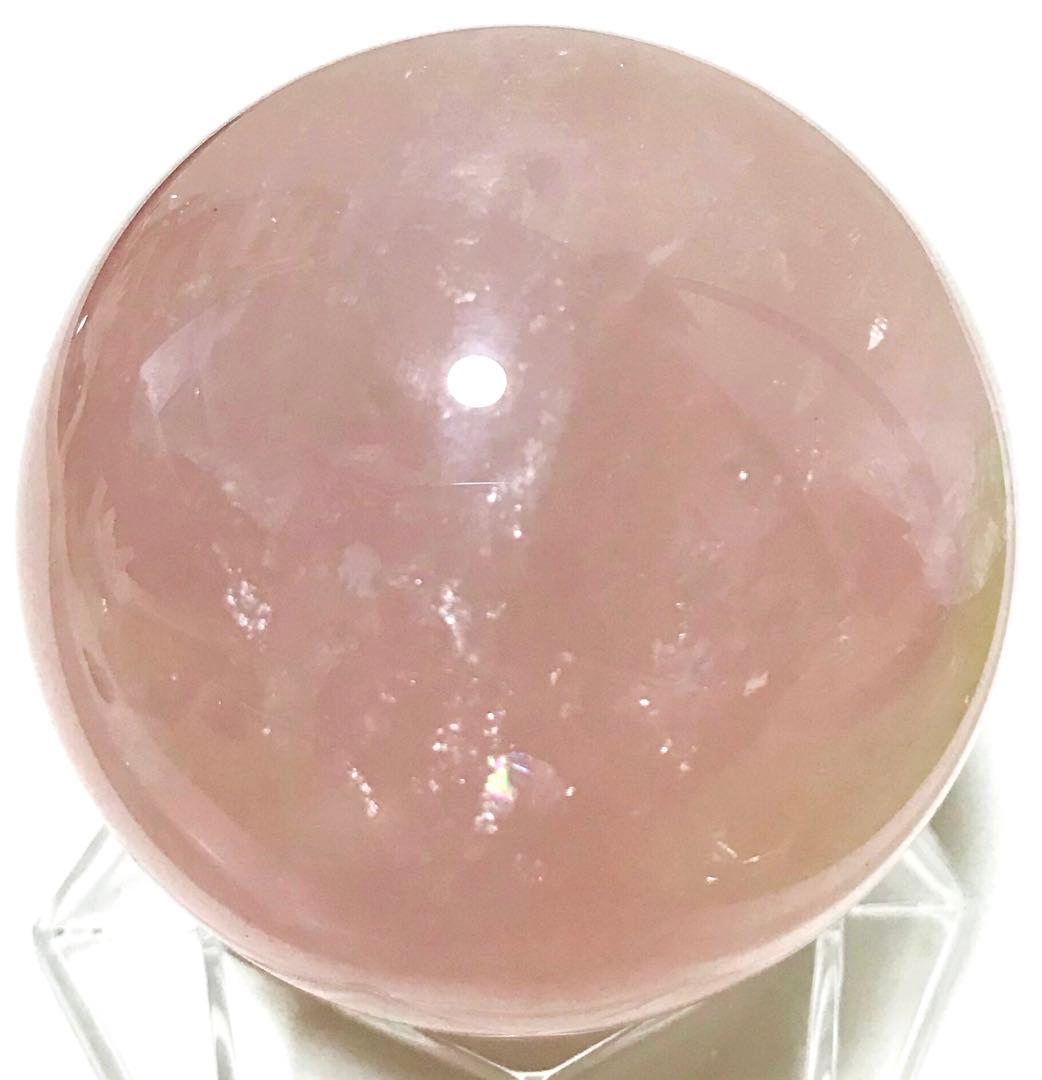 天然石　スター　ローズクォーツ　スフィア