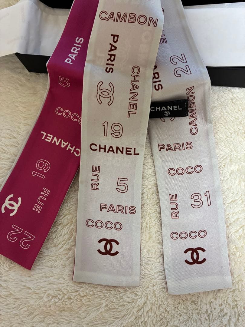 お値下げ 【新品】CHANEL/スカーフ、ツイリー、 バンダナ