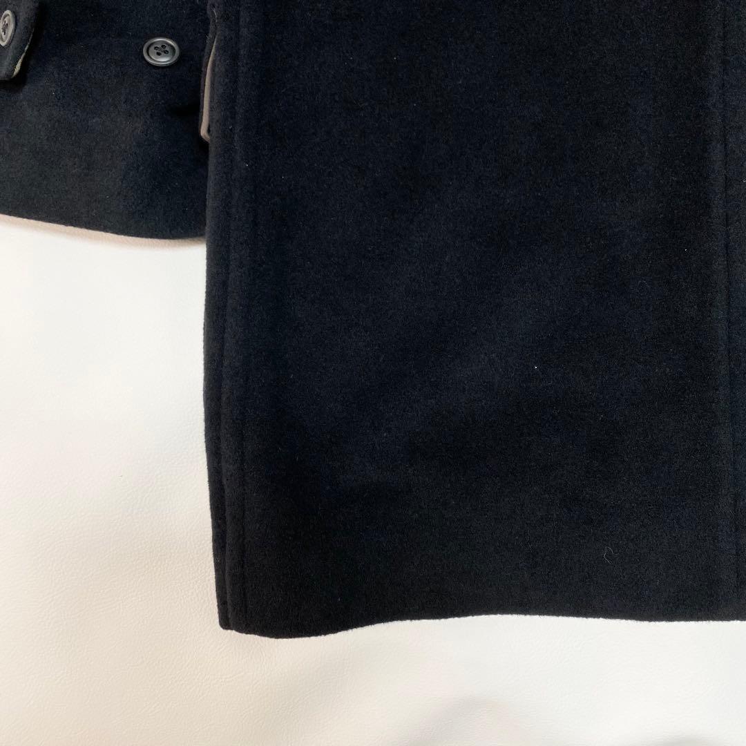 BURBERRY アンゴラ70% ウールコート　チェスターコート　黒　M